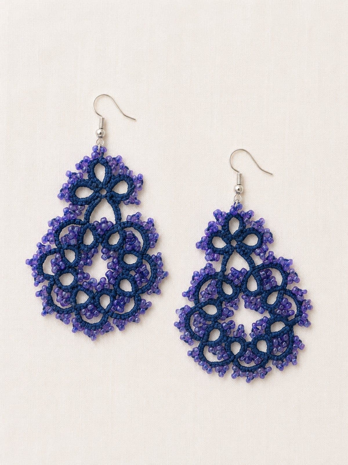 Indigo Whirl Earrings image 1