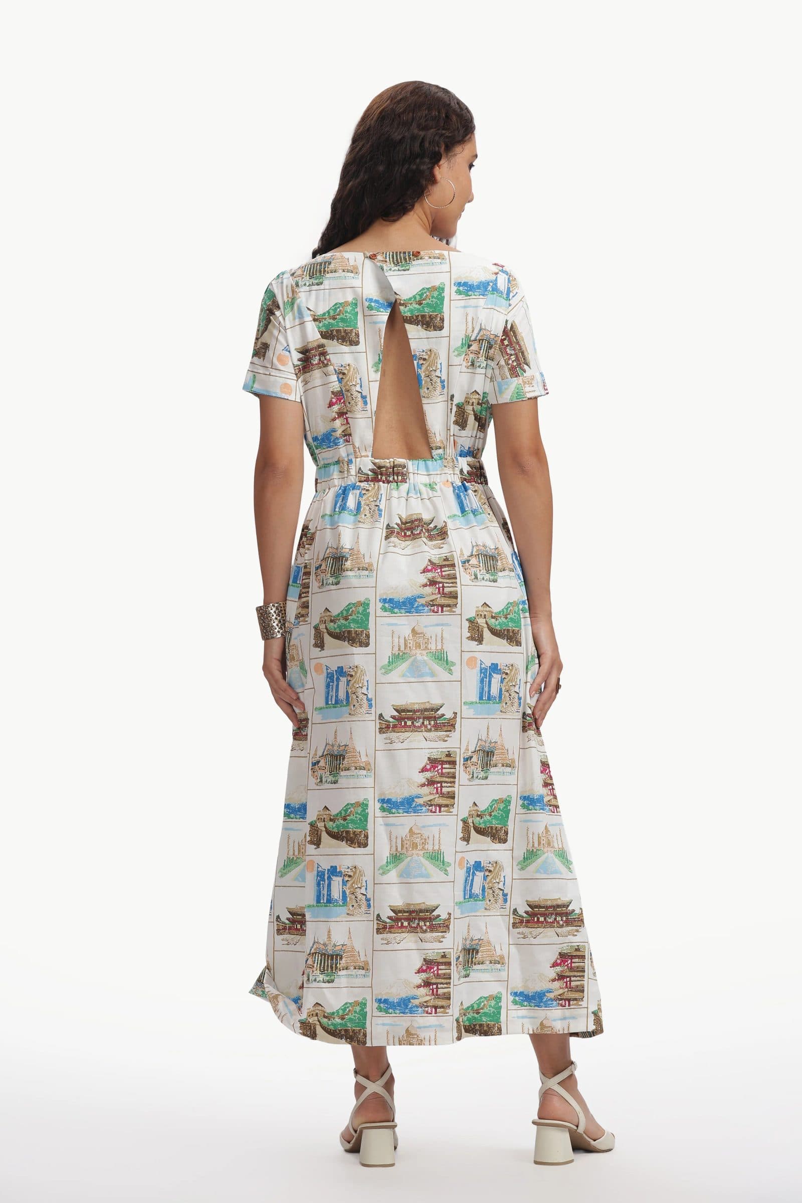 Multicolor Cotton Poplin Yaana Dress for Women image 2