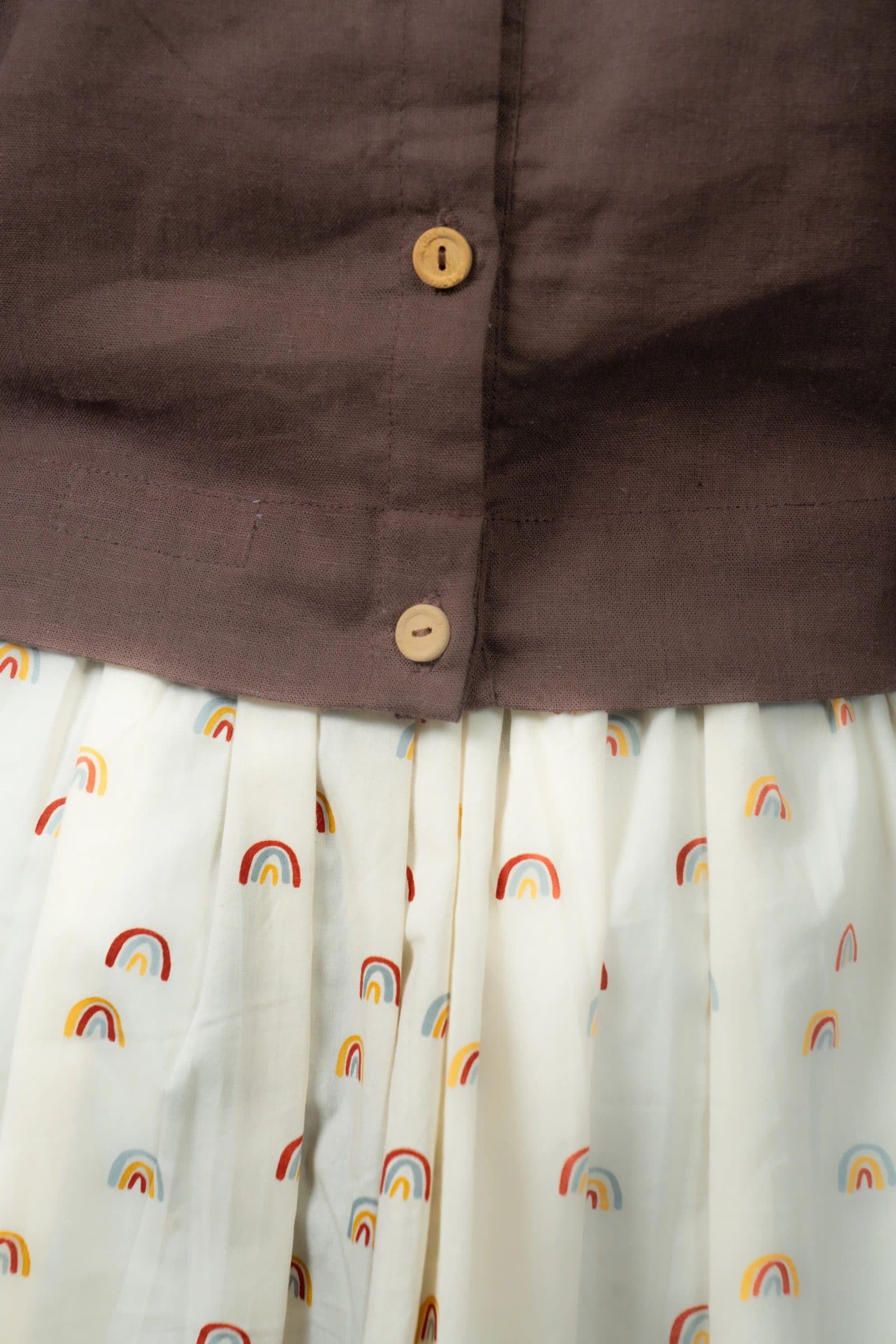 Off White Cotton Kamana Scallop Skirt For Women image 4