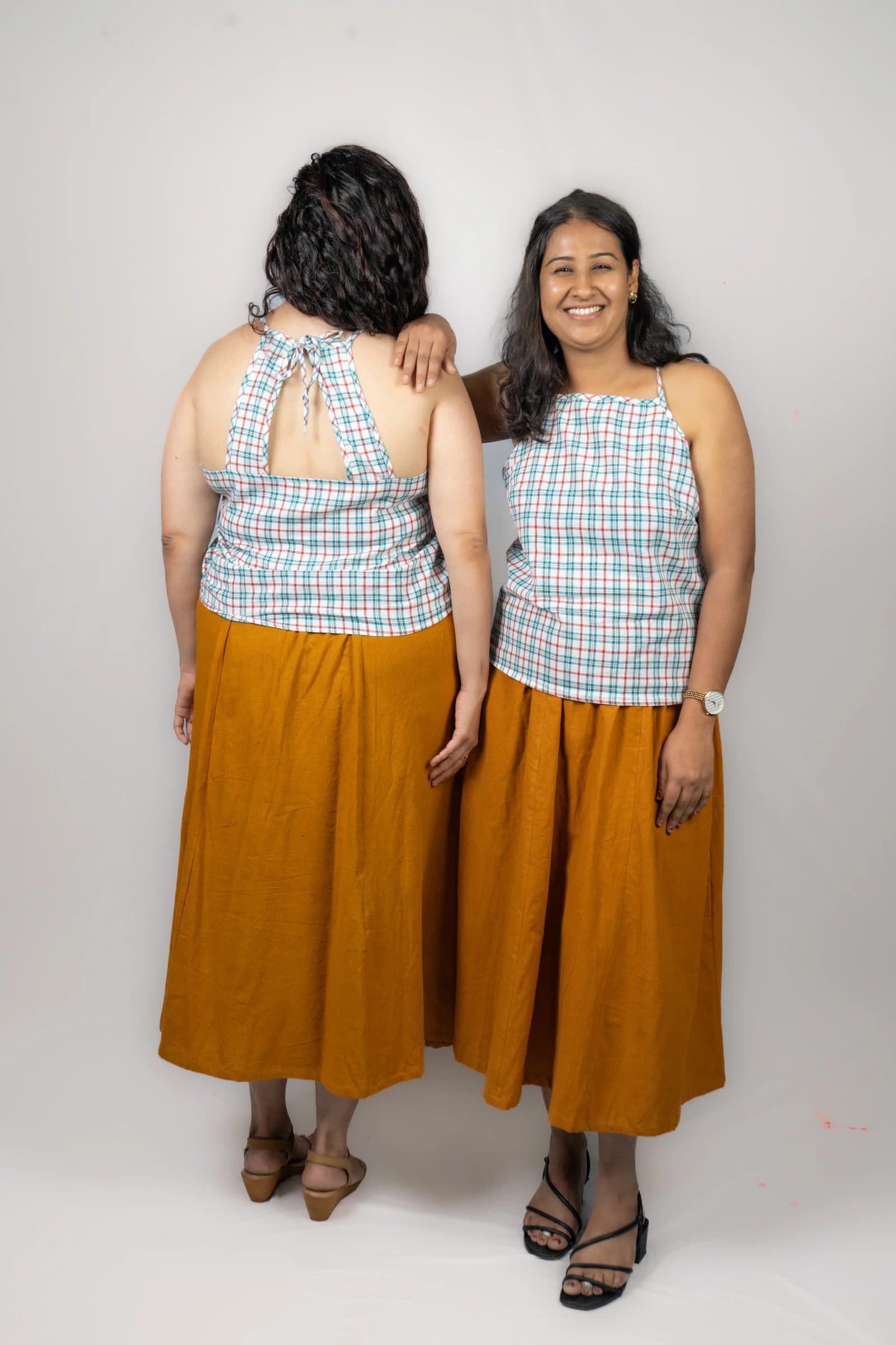 Multi Color Handloom Cotton Gowri Halter Top For Women image 6