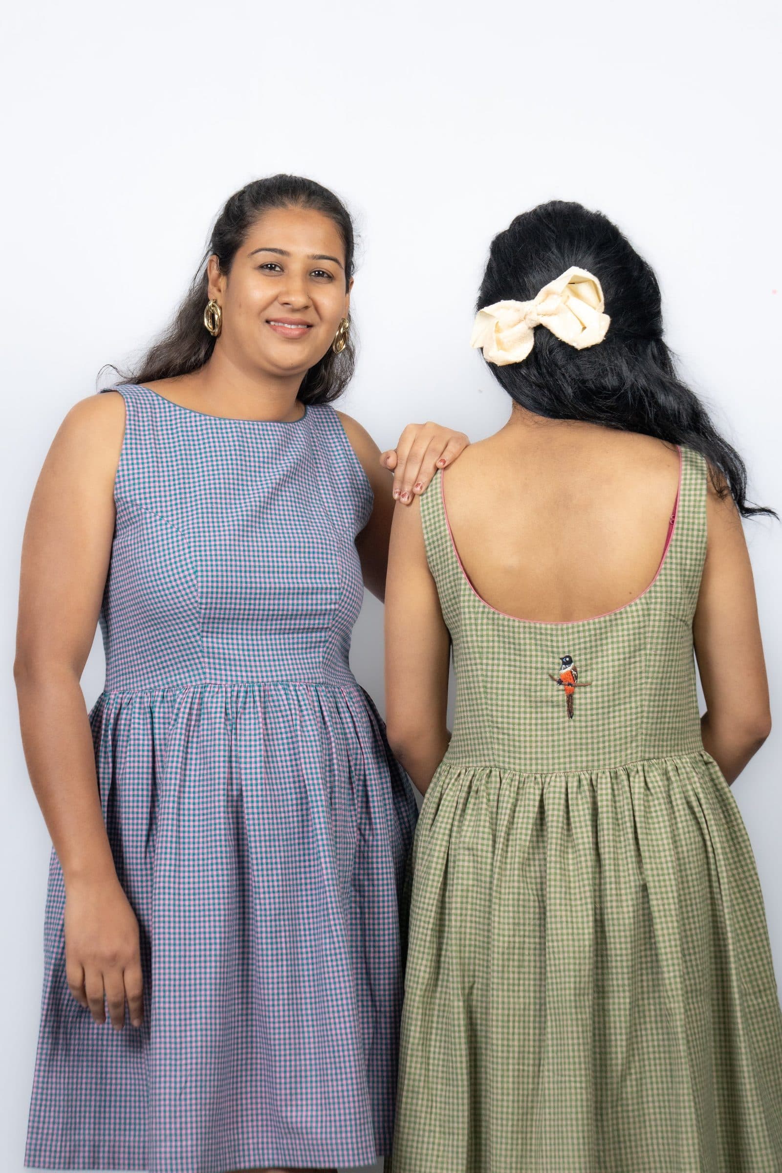 Purple Handloom Khadi Cotton Nimbe Dress For Women image 7
