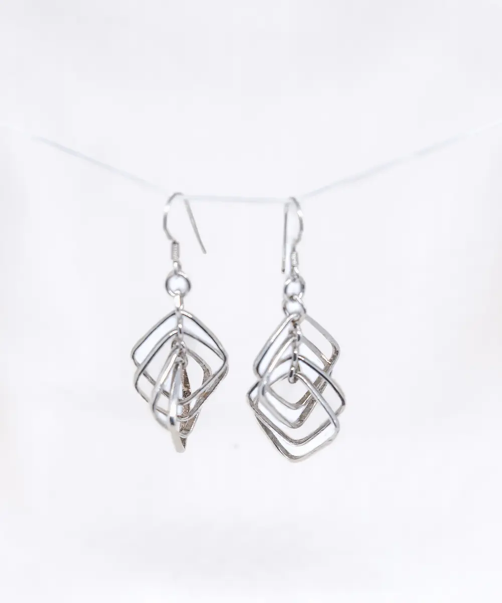 Geo Dangler Earrings image 1