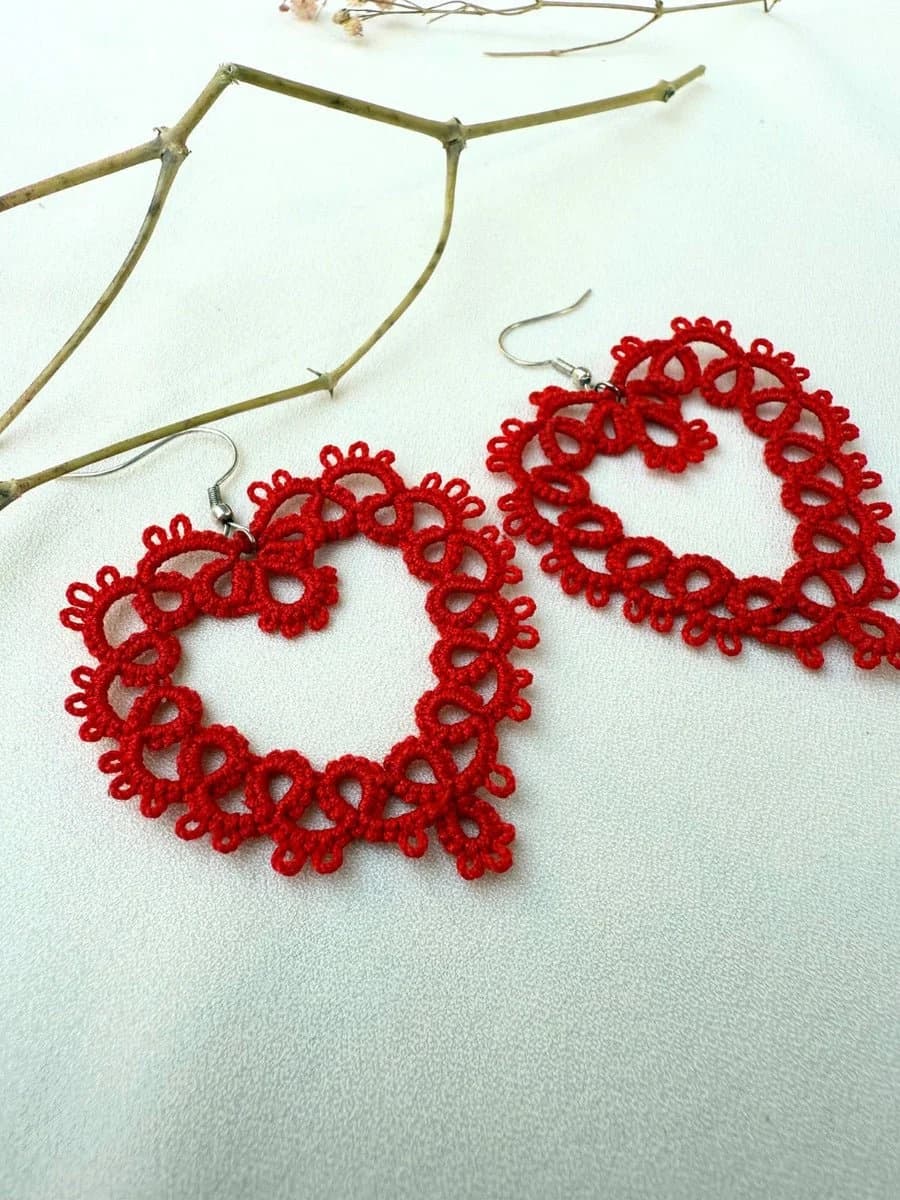 Flaming Heart Earrings image 3