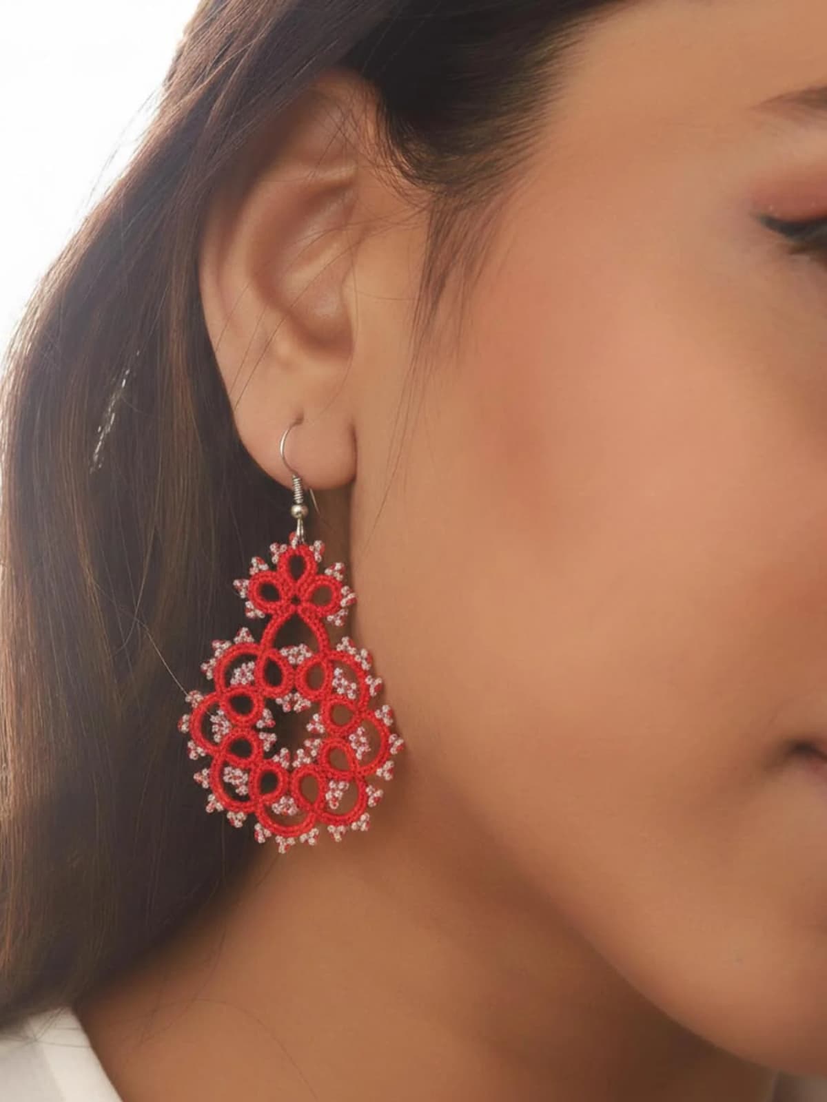 Winterberry Lace Earrings hover