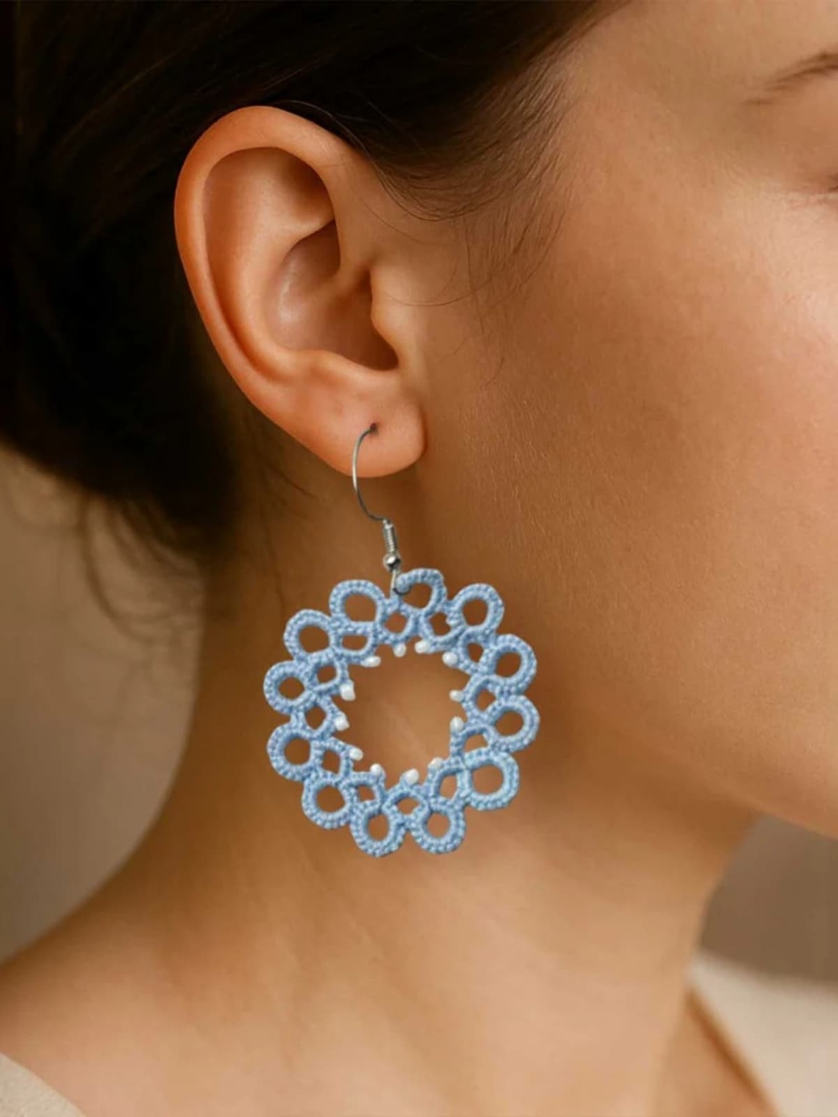 Powder Loop Earrings hover