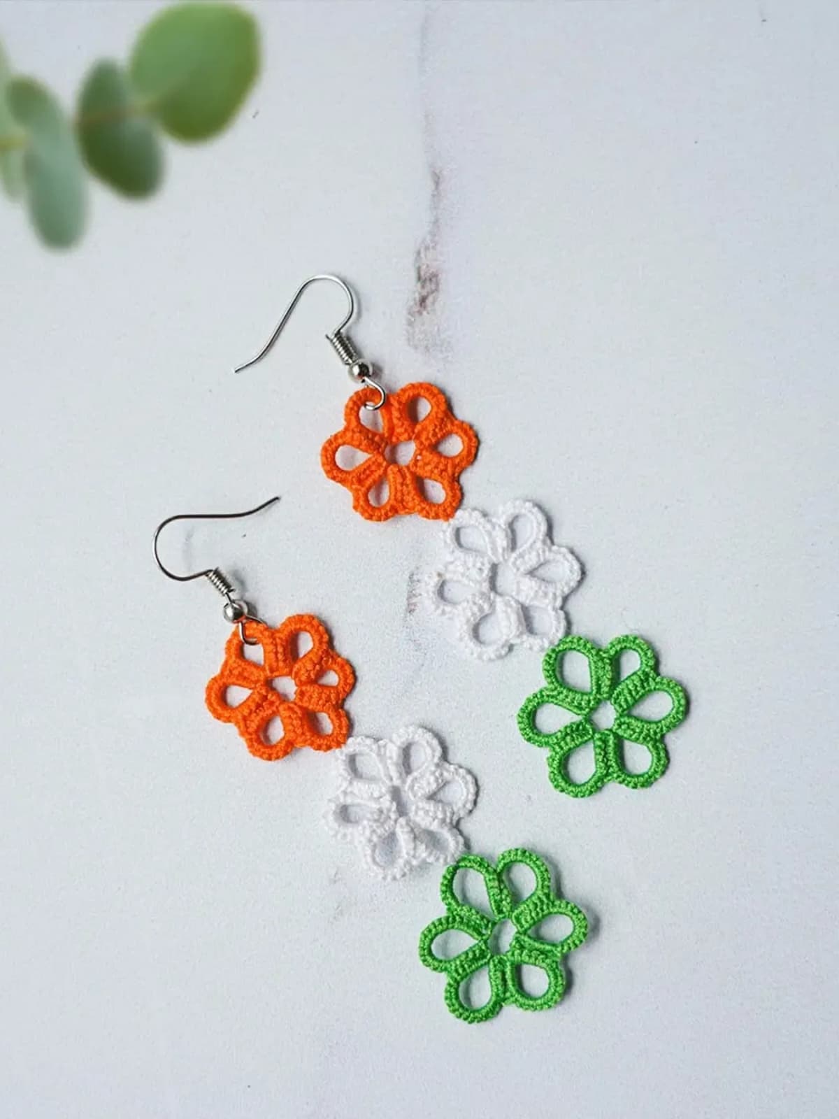 Tricolor Earrings image 3