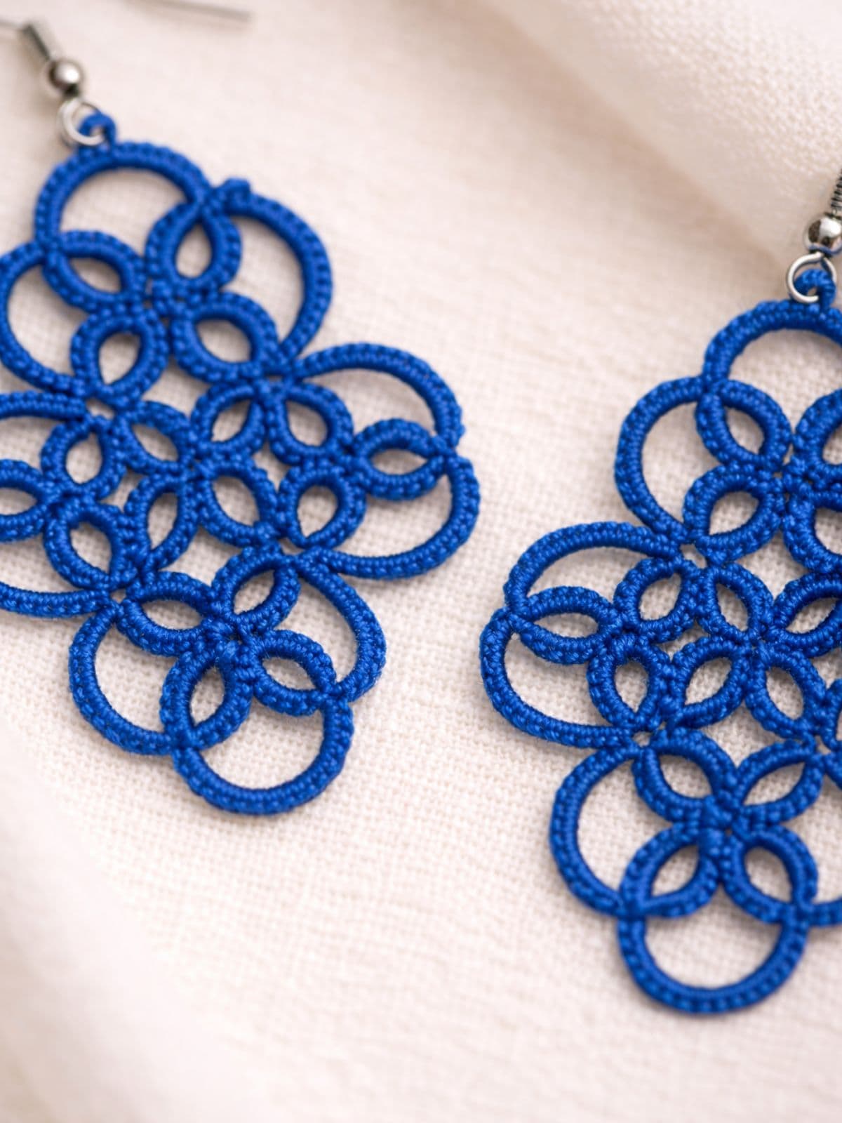 Navy Nightfall Earrings image 2