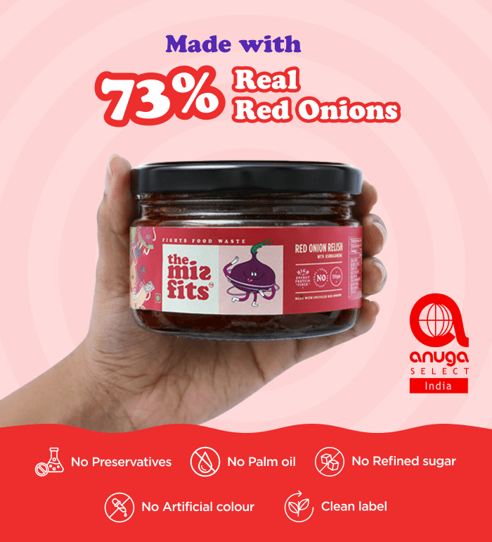 The Misfits Red Onion Relish with Ashwagandha (190 grams) image 2