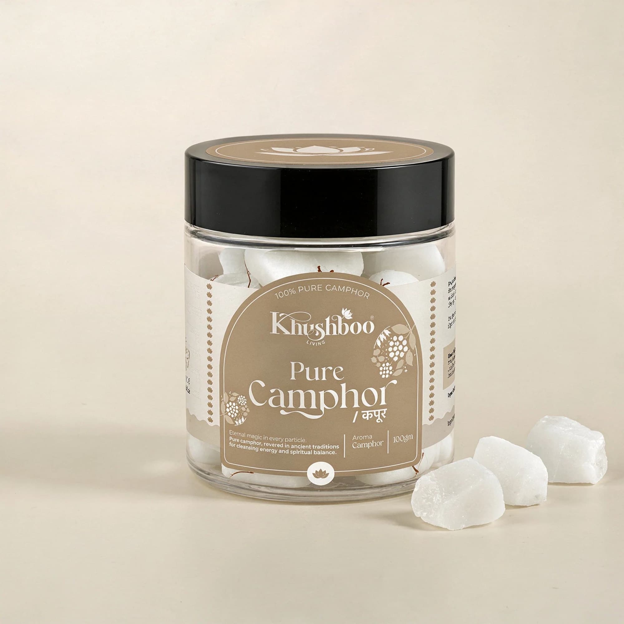 100% Pure Camphor (100g) – Natural, Chemical-Free, Multi-Purpose image 1