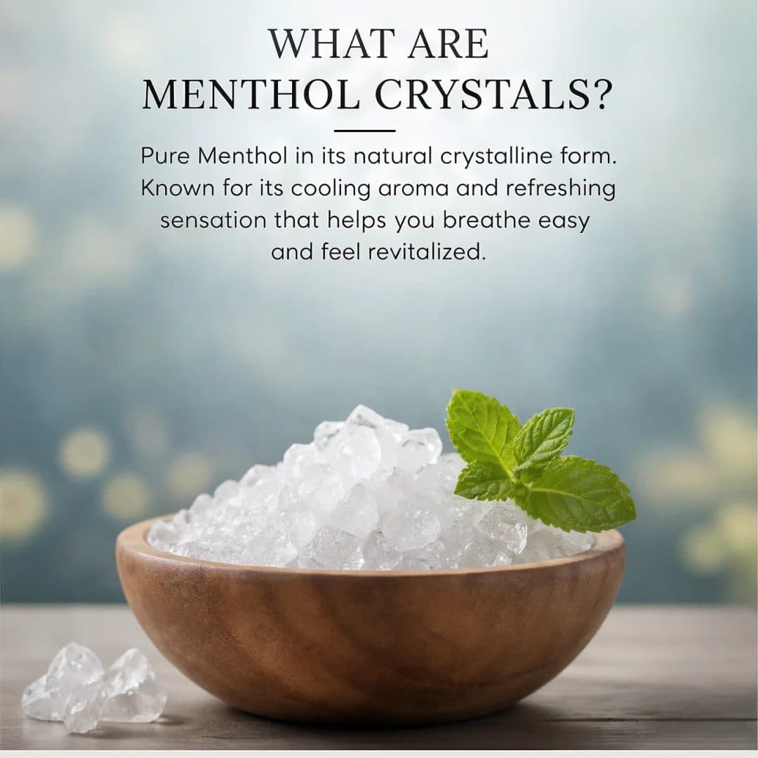 100% Pure Menthol Crystals (50g) – Natural Nasal Relief & Fresh Breathing image 2