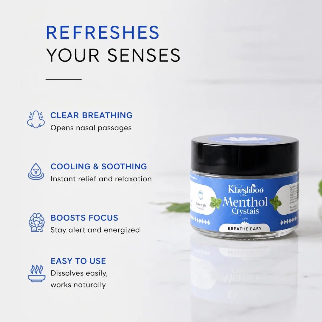 100% Pure Menthol Crystals (50g) – Natural Nasal Relief & Fresh Breathing image 3