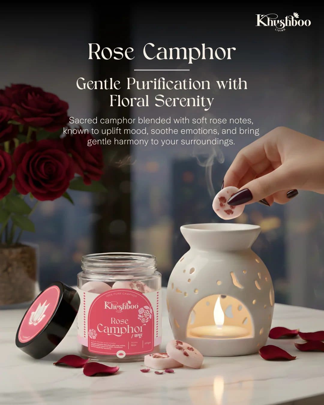 100% Pure Rose Camphor 100g image 3