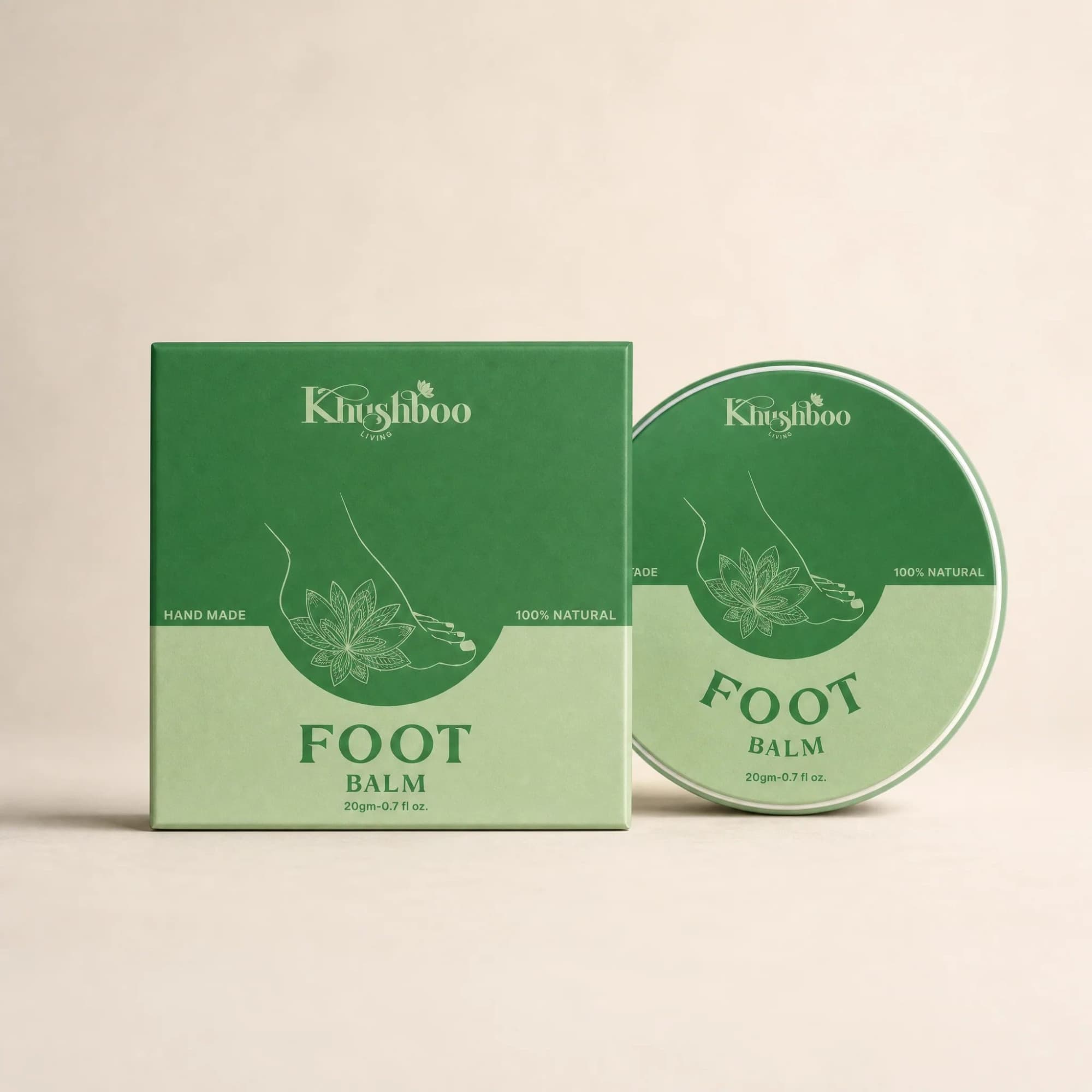Foot balm - 100% Natural | Made with pure essential oils image 1
