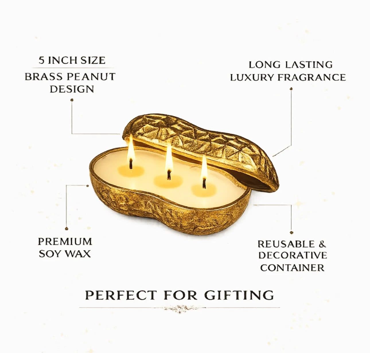 MOONGFALI 3-Wick Scented Candle (5inch) image 3