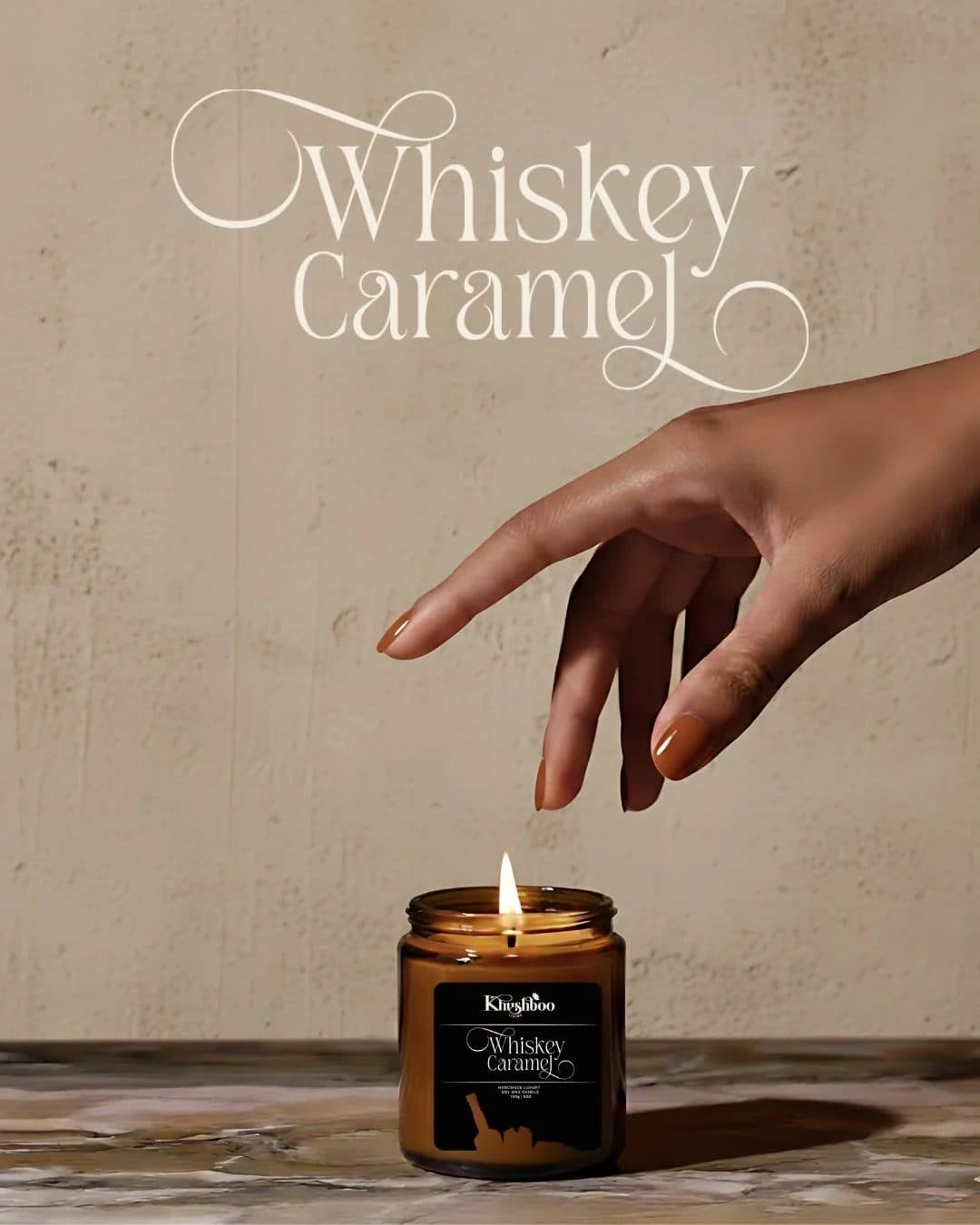 Whiskey Caramel Soy Wax Candle 200g image 3