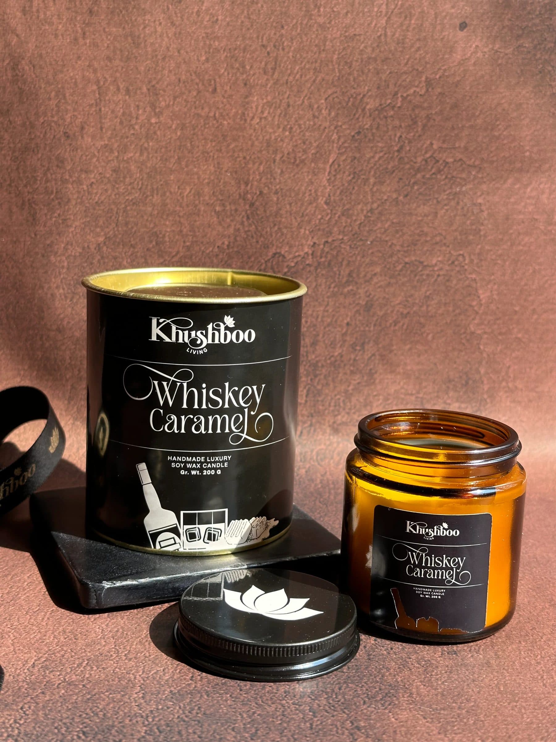 Whiskey Caramel Soy Wax Candle 200g image 4