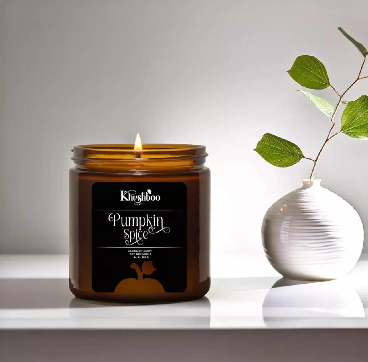 Pumpkin Spice Soy Wax Candle 200g image 5
