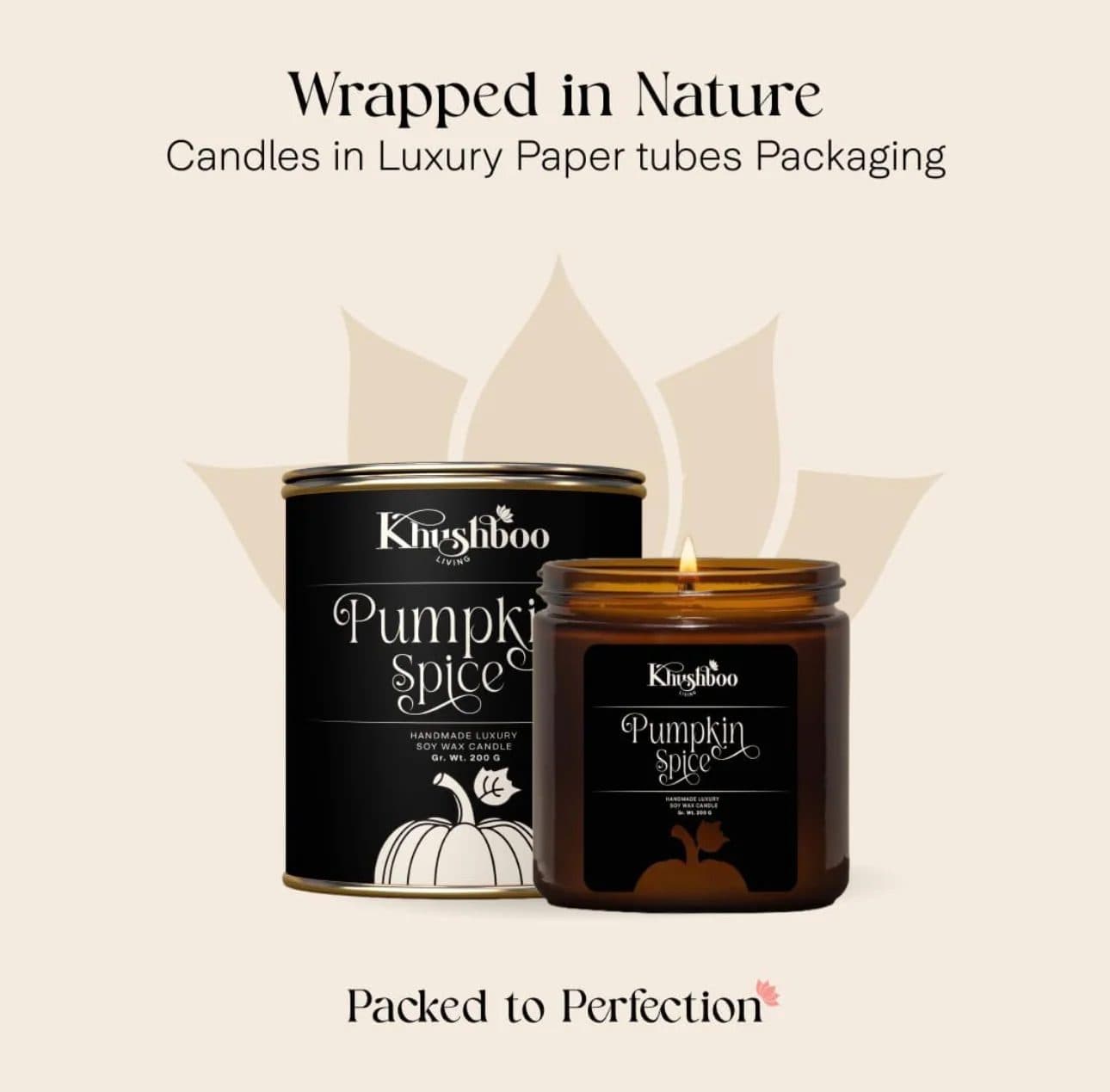 Pumpkin Spice Soy Wax Candle 200g image 7