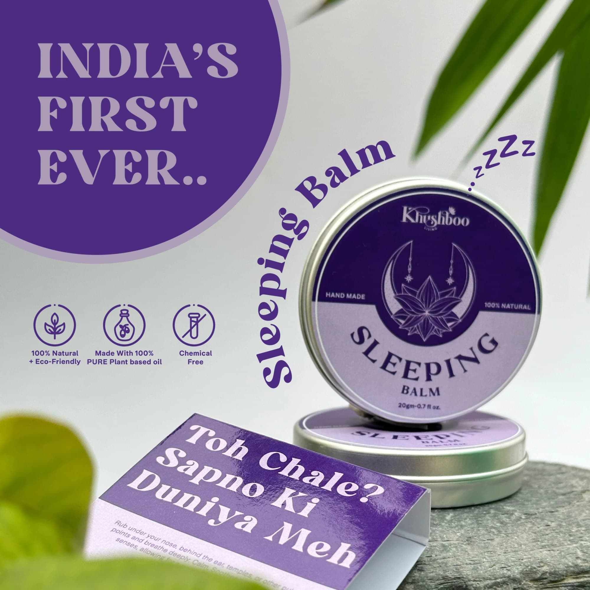 Sleeping Balm - 100% Natural sleep balm | Made with Pure Essential Oils-Goodnight image 6