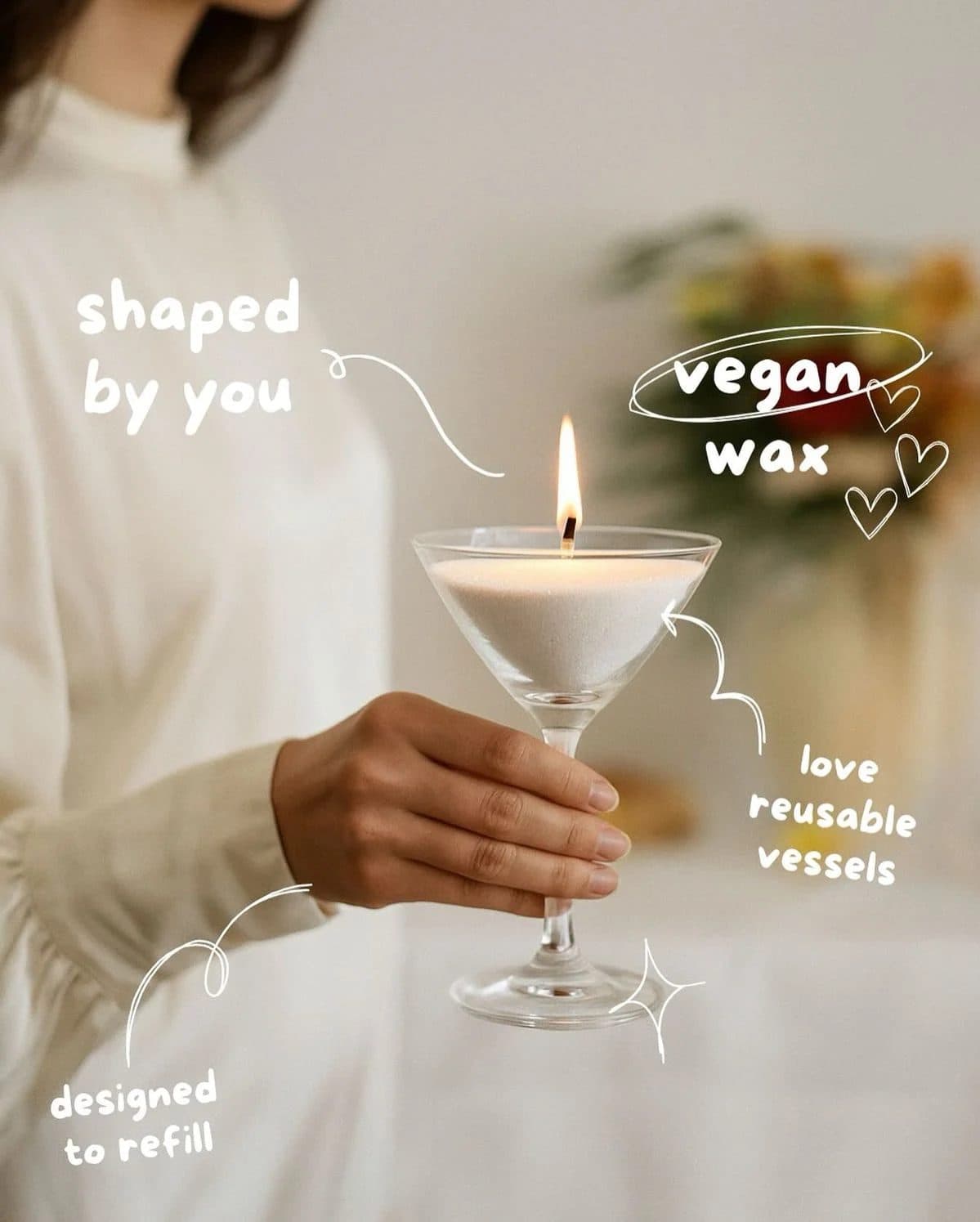 Premium Pearl Sand Wax Candle (with Free wicks) image 6