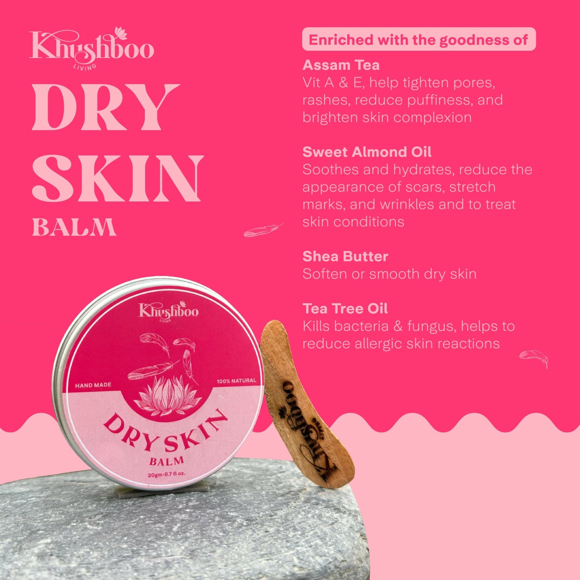 Dry Skin Balm 100% Natural & Handmade image 8