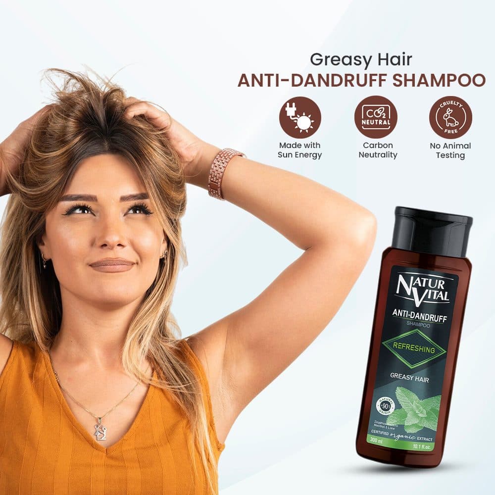 Anti Dandruff Shampoo(Refreshing- Greasy Hair) image 4