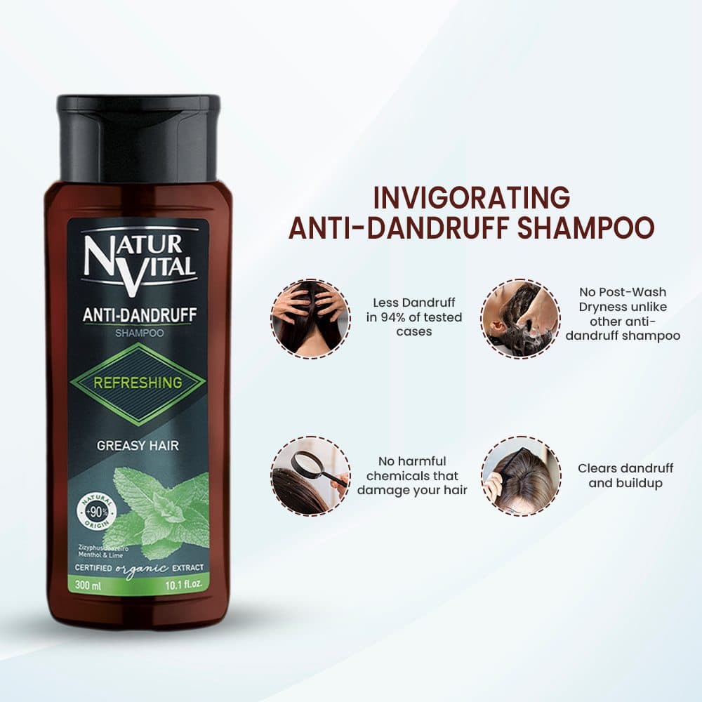 Anti Dandruff Shampoo(Refreshing- Greasy Hair) image 6