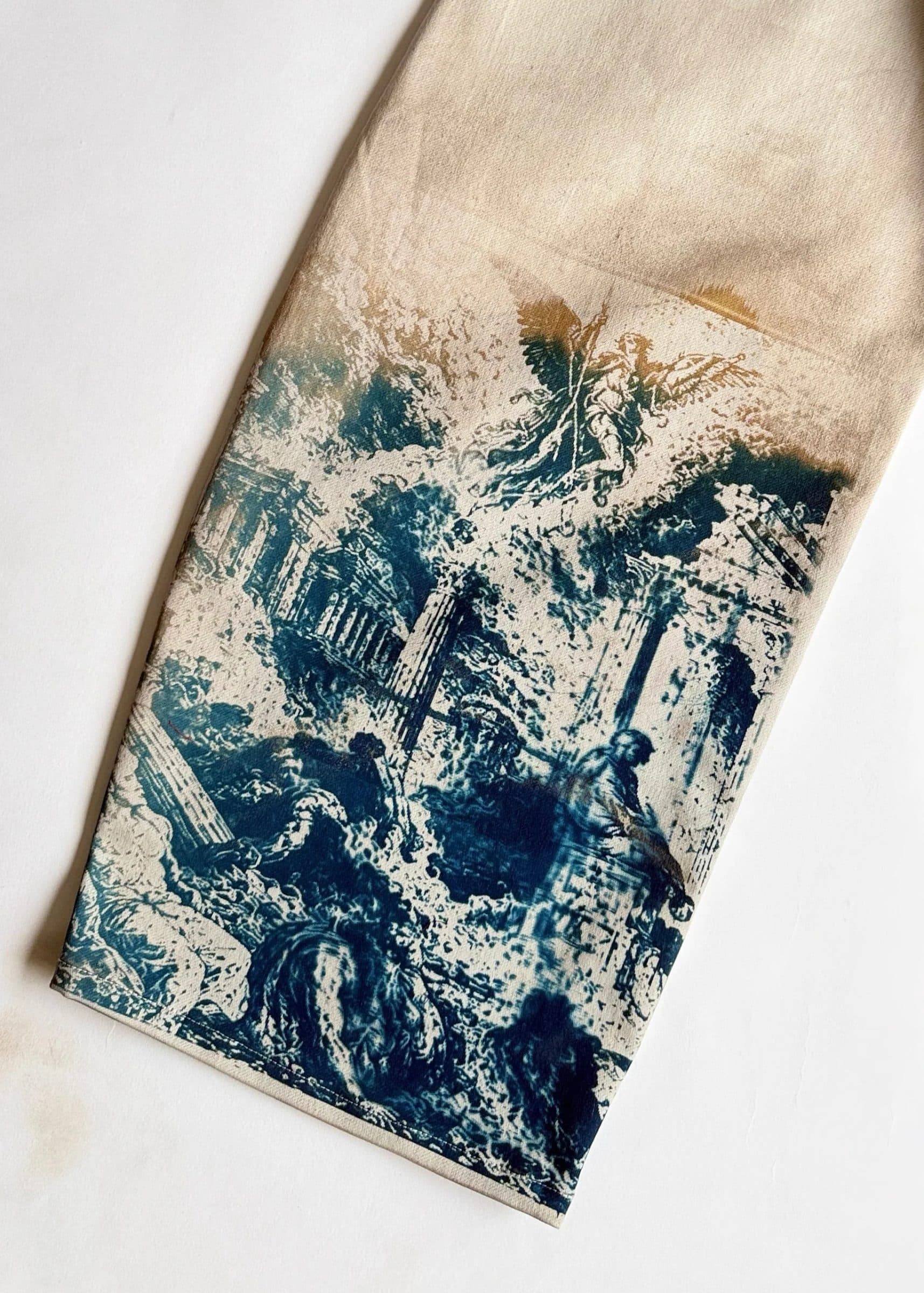 Fallen Seraph - Handmade Sunprinted Barrel Denim image 8