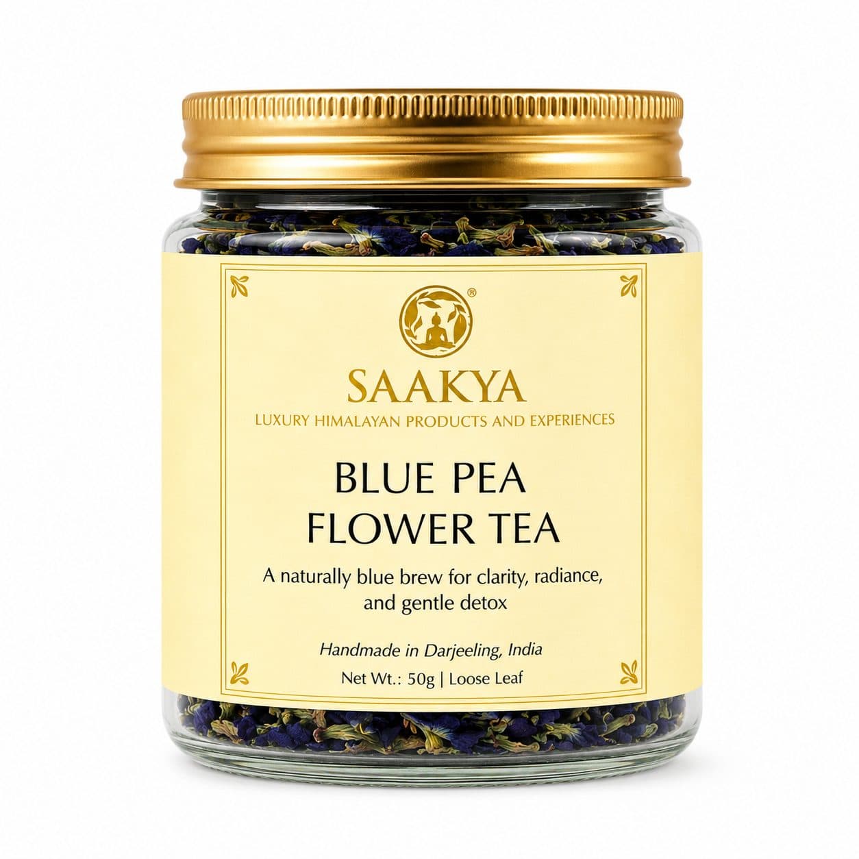 Saakya Blue Pea Flower Green Tea | Darjeeling Butterfly Pea | 50g image 1