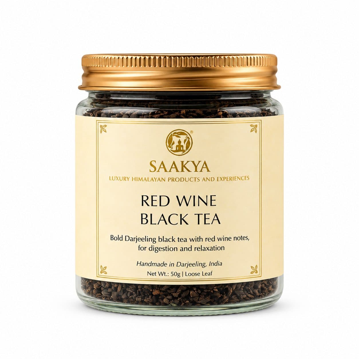 Saakya Red Wine Black Tea | Darjeeling Grape Black Tea | 50g image 1