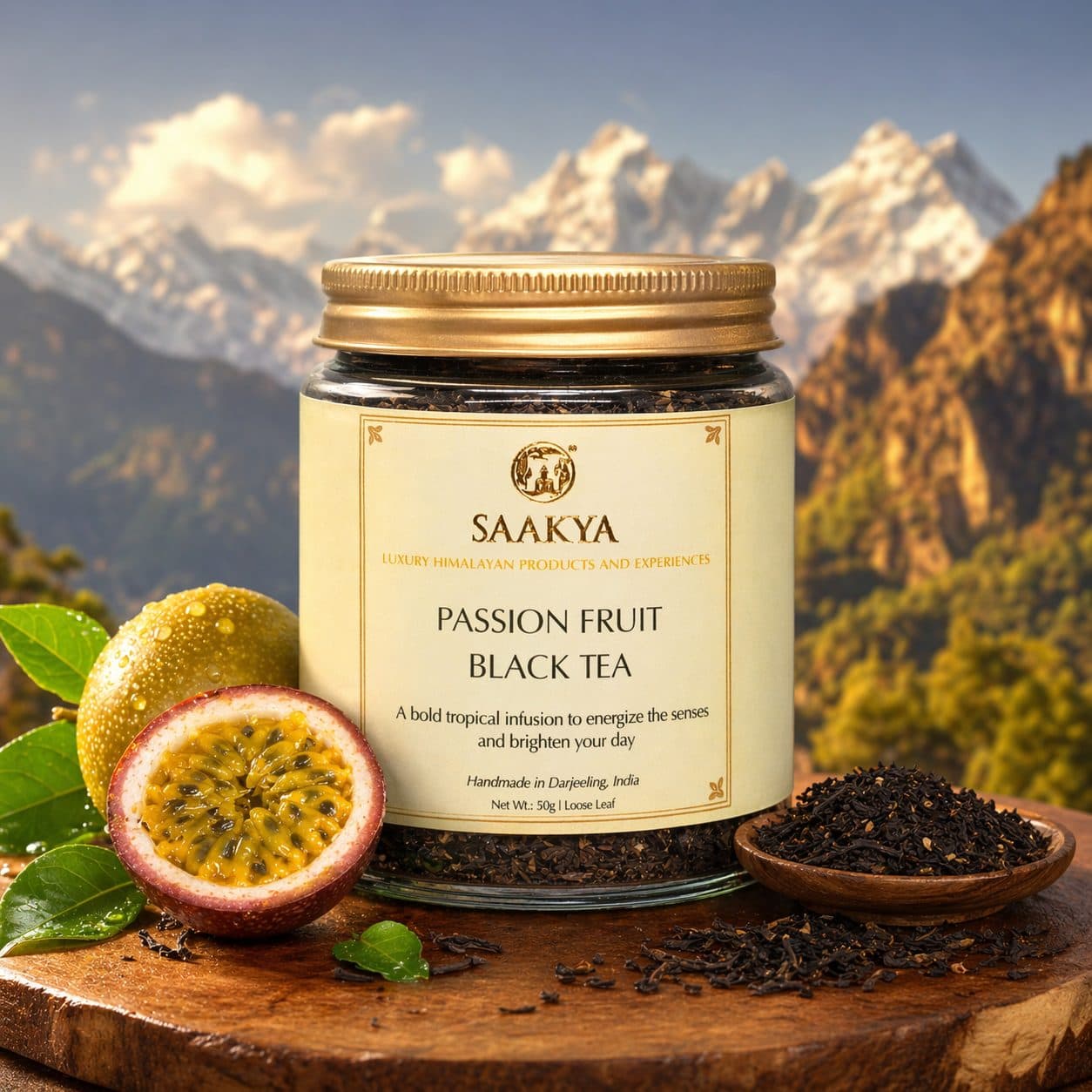 Saakya Passion Fruit Black Tea | Darjeeling Tropical Blend | 50g image 2