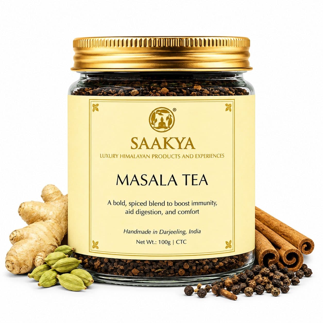 Saakya Masala Tea | Darjeeling Spiced Chai | 100g image 1