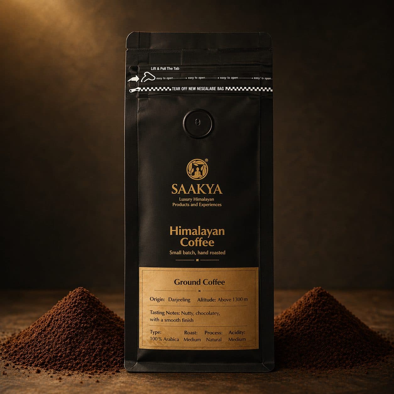 Saakya 100% Arabica Himalayan Coffee Medium Roast | Ground 250g image 2