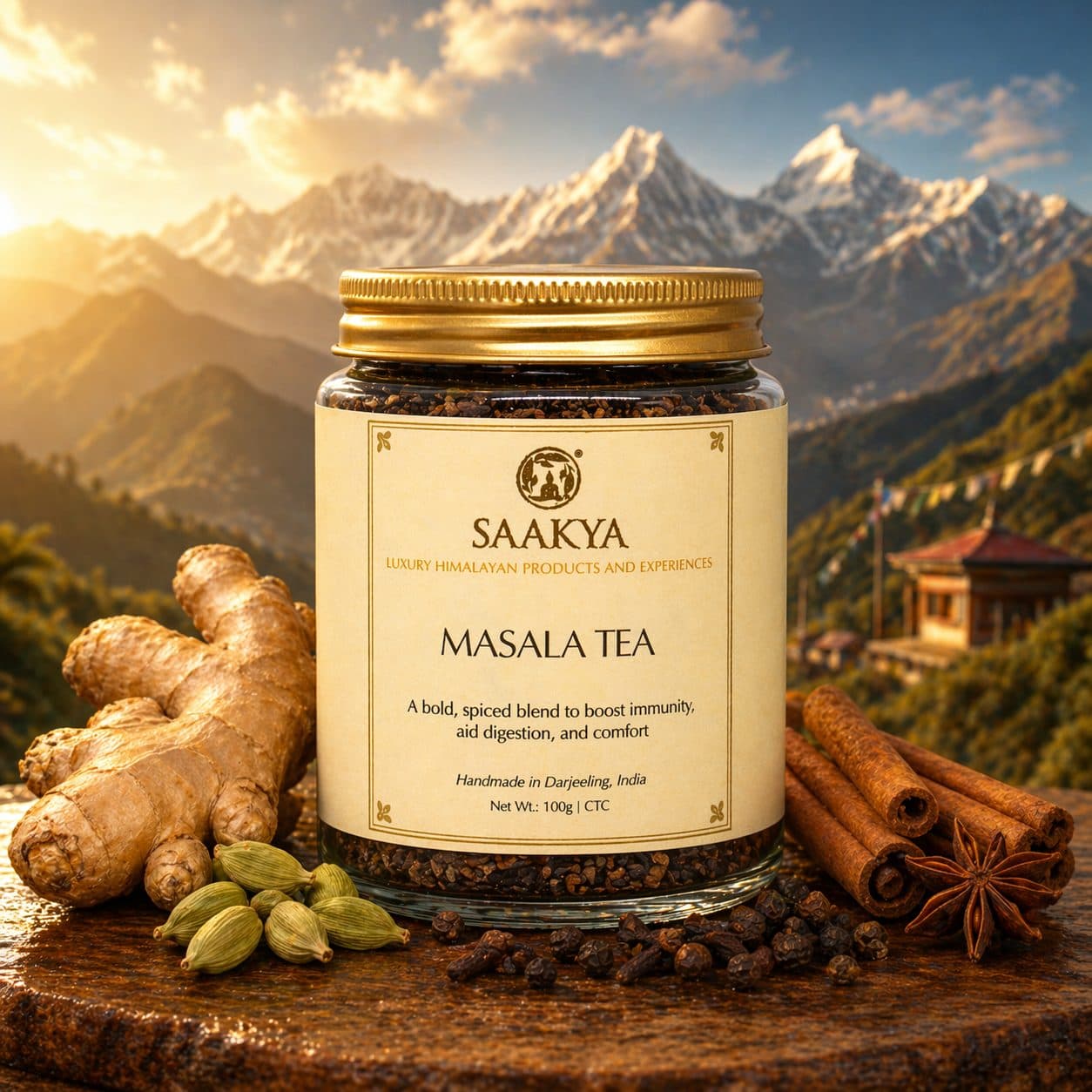 Saakya Masala Tea | Darjeeling Spiced Chai | 100g image 2