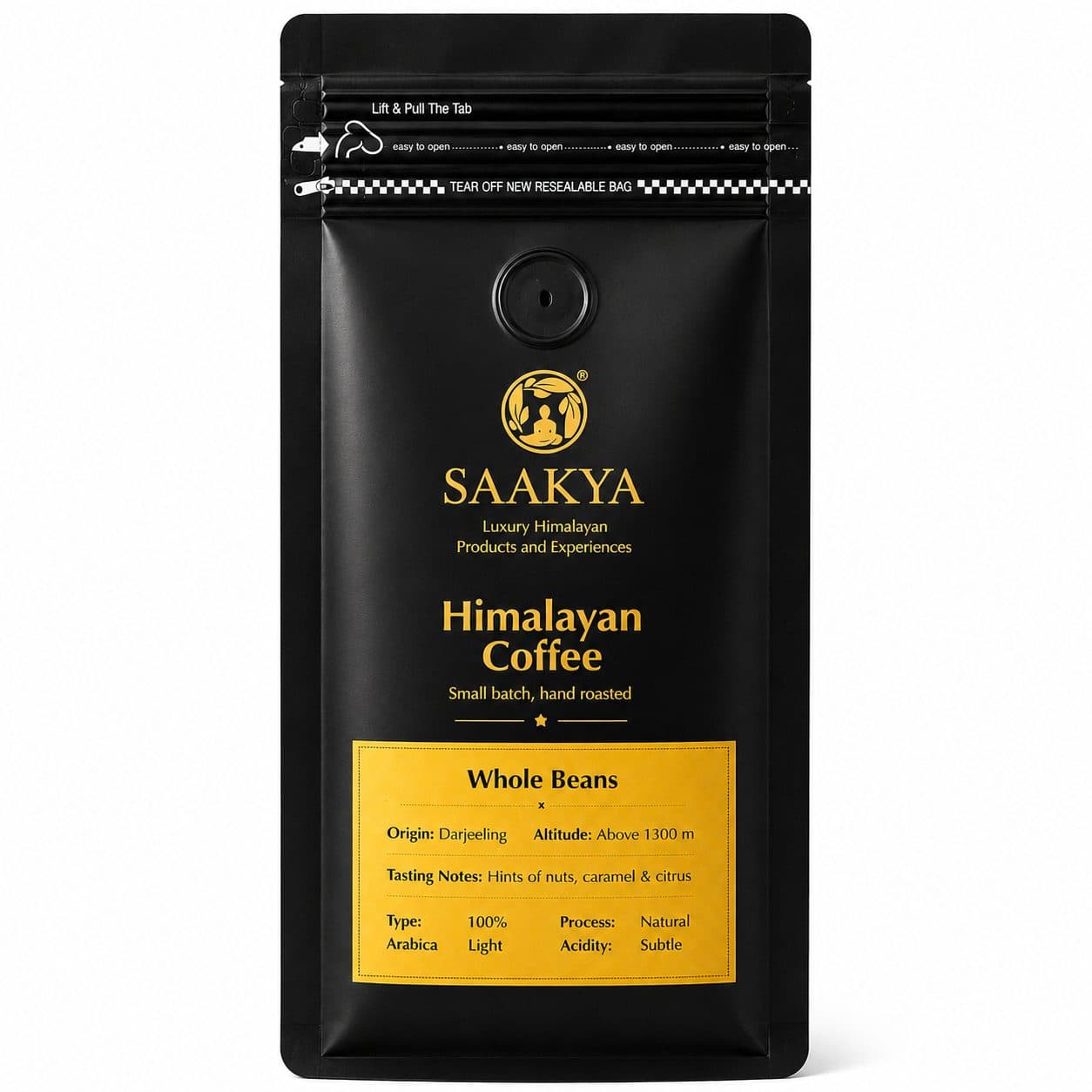 Saakya 100% Arabica Himalayan Coffee LightRoast | Whole Beans 250g image 1