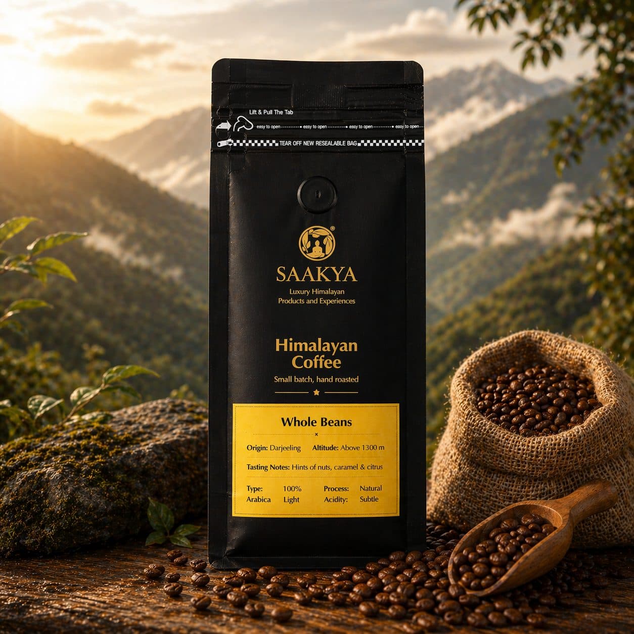 Saakya 100% Arabica Himalayan Coffee LightRoast | Whole Beans 250g image 2