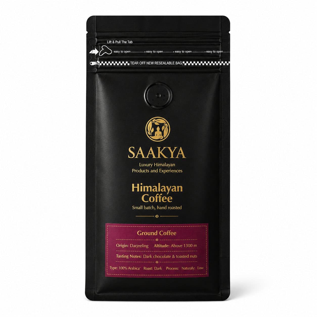 Saakya 100% Arabica Himalayan Coffee Dark Roast | Ground 250g image 1