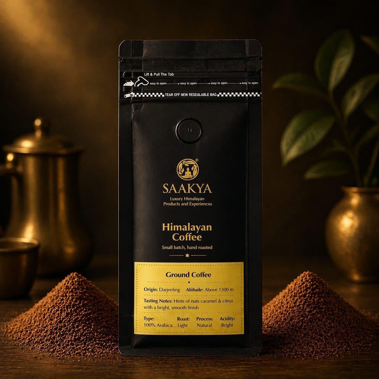 Saakya 100% Arabica Himalayan Coffee Light Roast | Ground 250g image 2