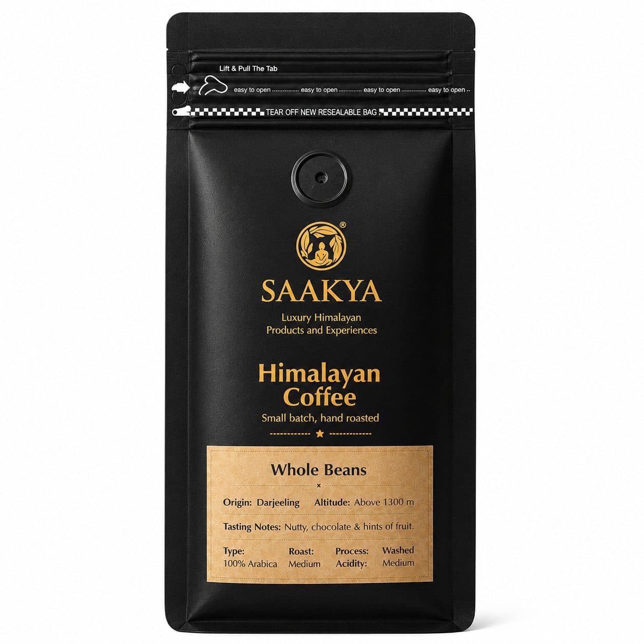 Saakya 100% Arabica Himalayan Coffee Medium Roast | Whole Beans 250g image 1