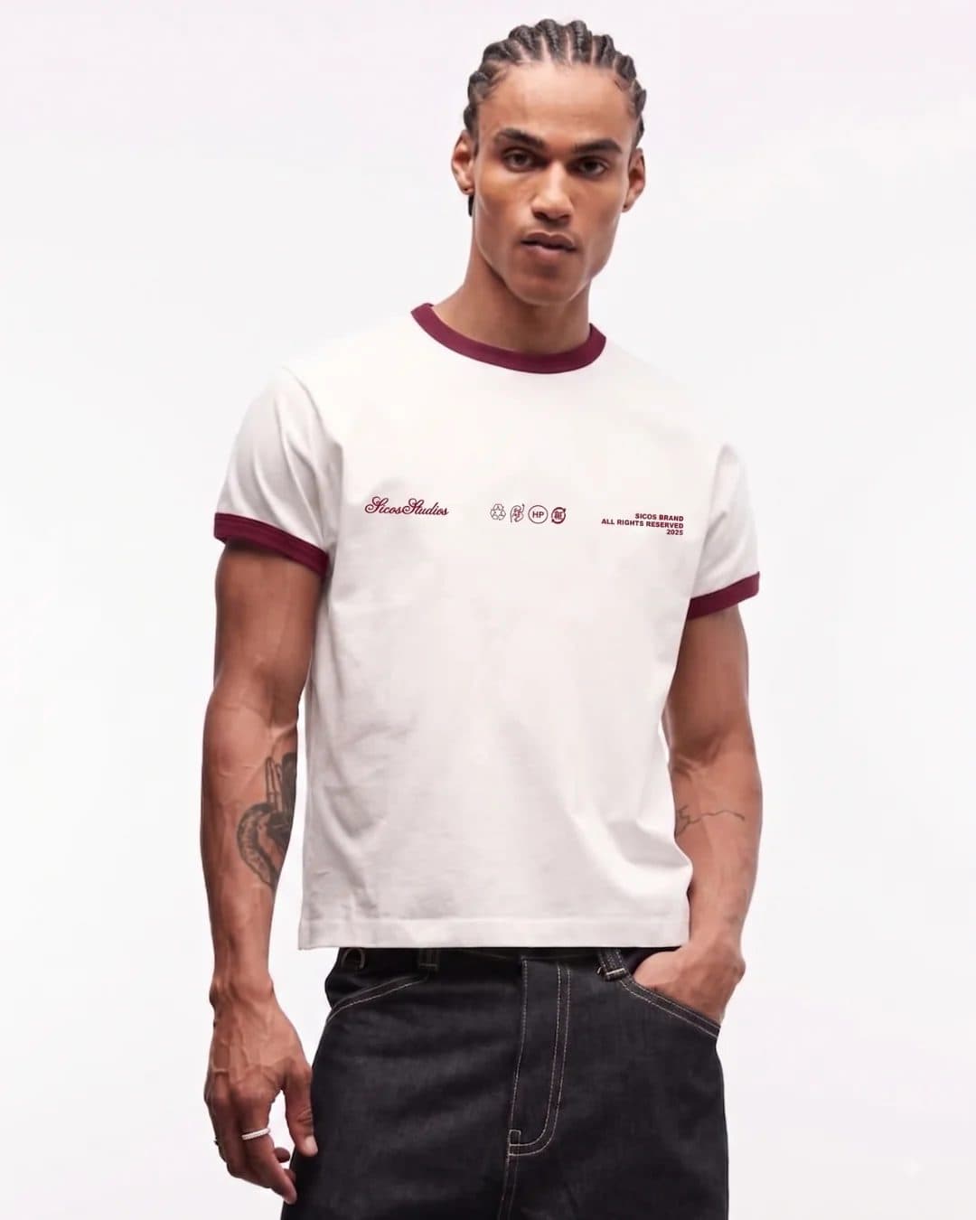 RETRO RINGER TEE - CORE 002 image 2