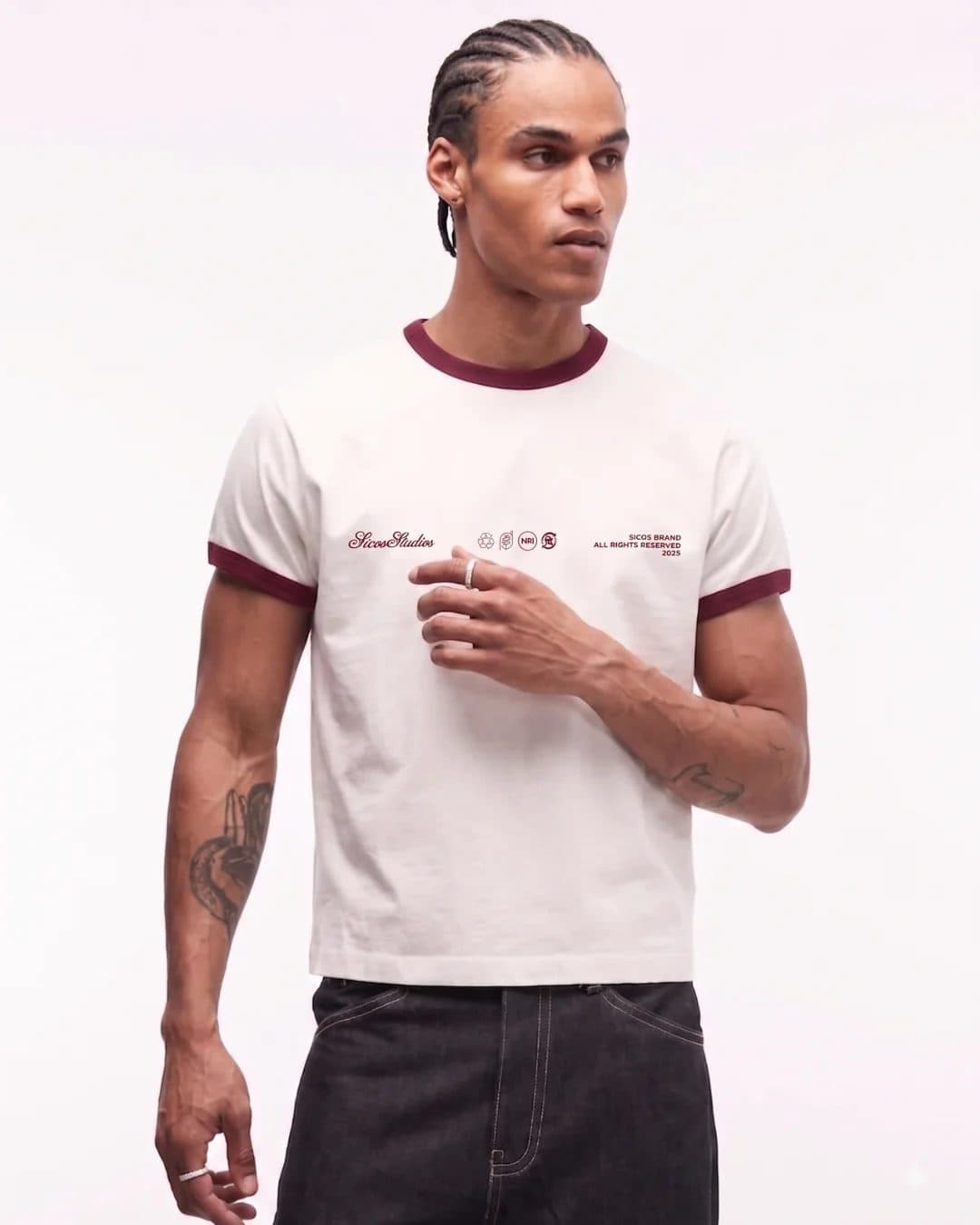 RETRO RINGER TEE - CORE 002 image 3