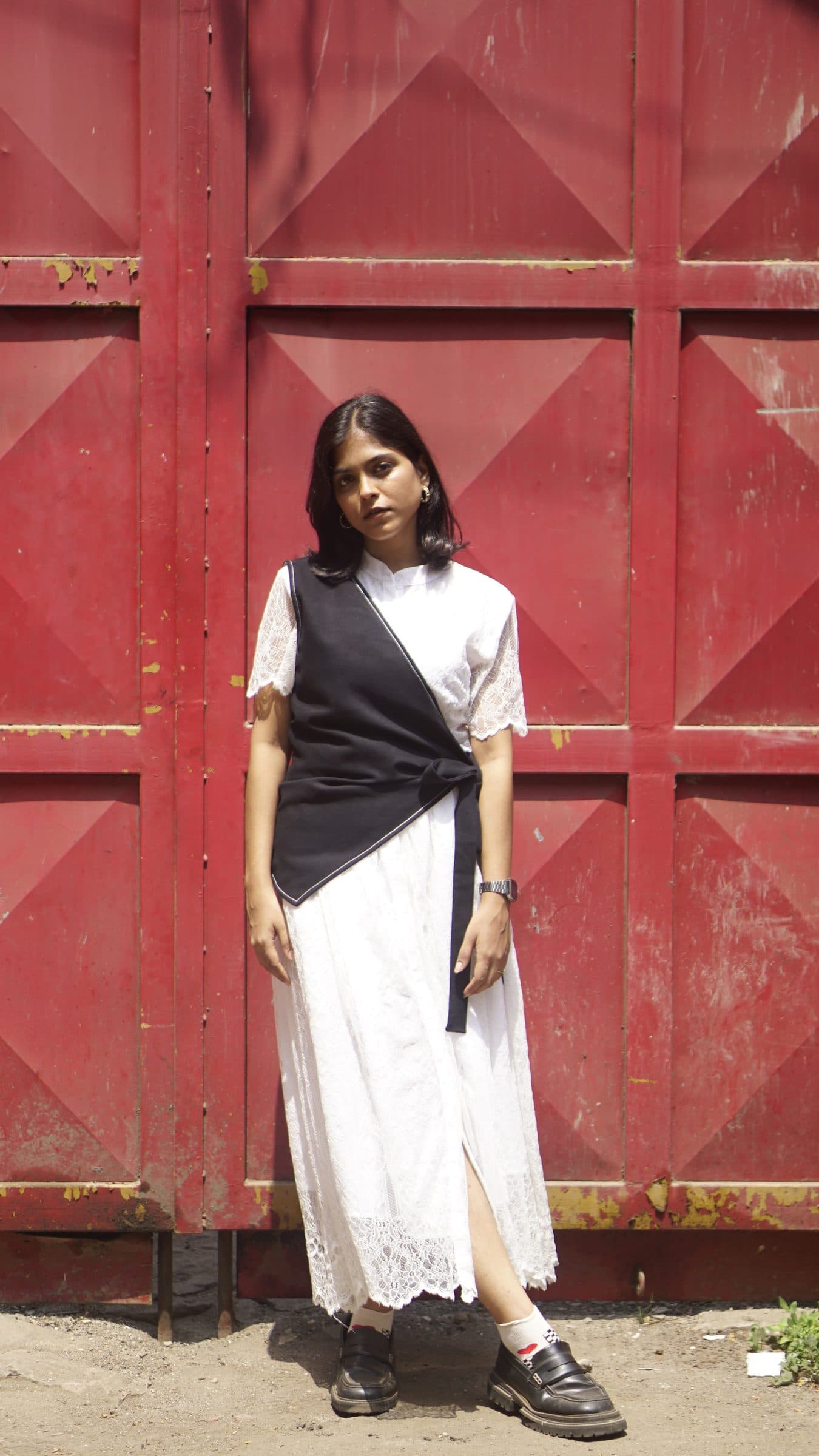 Aligned One-Shoulder Jacket image 2