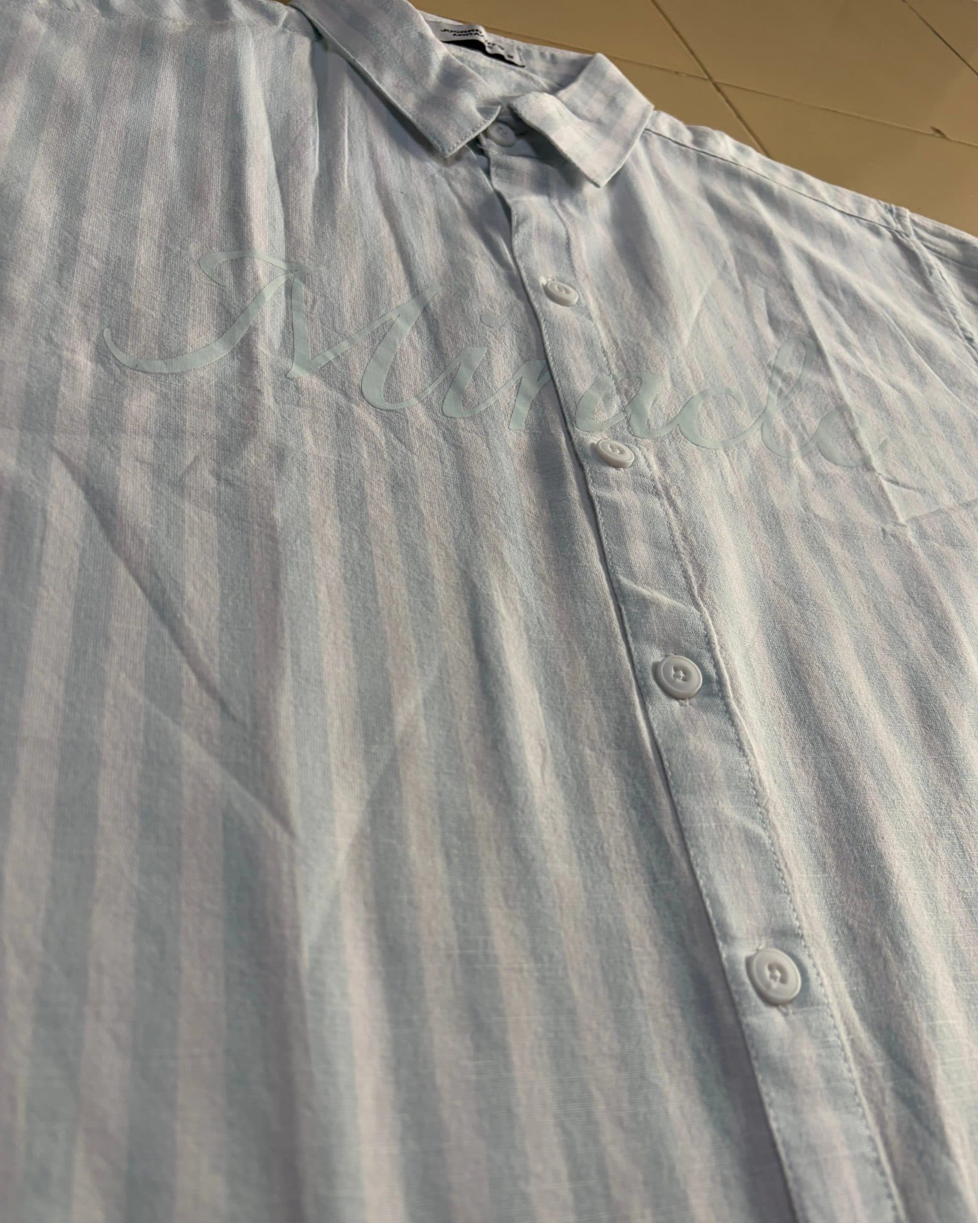 Off-Duty Linen Stripes - Mint Green image 5