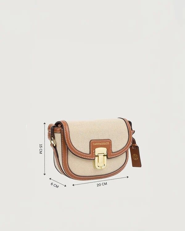 THE CLOVER CROSSBODY – BEIGE image 6