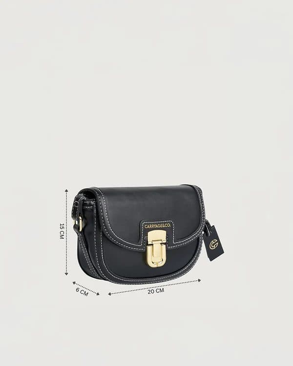 THE CLOVER CROSSBODY – BLACK image 6
