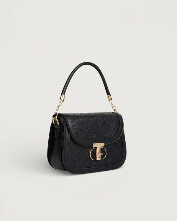 THE MIRA SHOULDER BAG IN - JET BLACK image 2