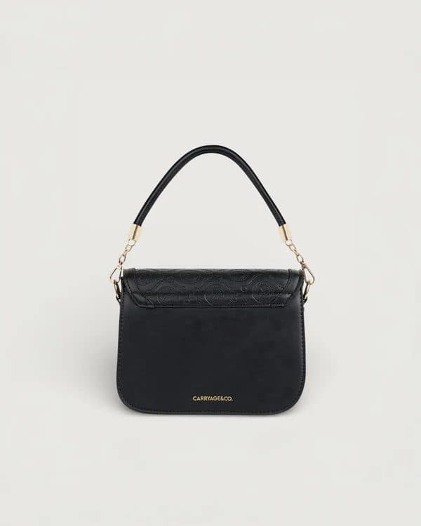 THE MIRA SHOULDER BAG IN - JET BLACK image 4