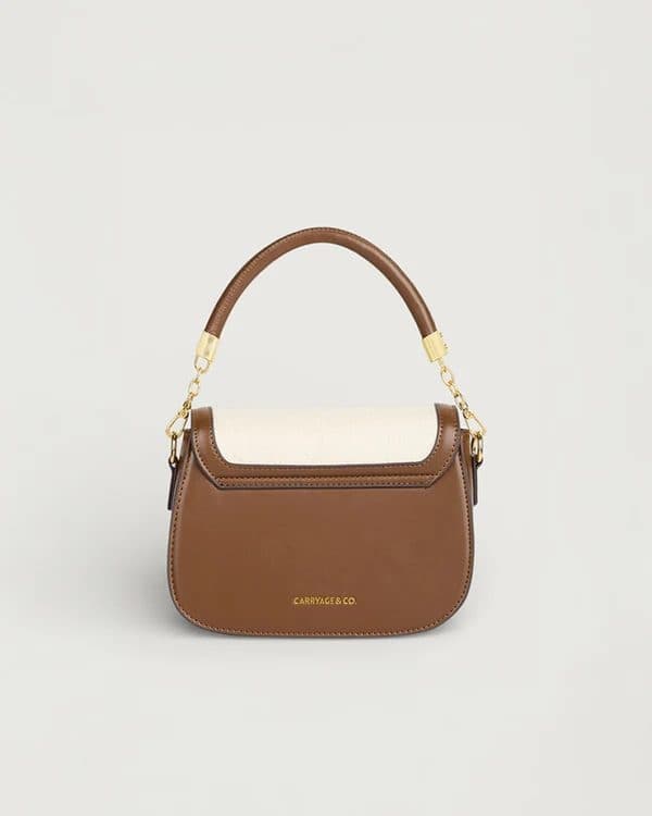 THE MIRA SHOULDER BAG IN - OYSTER CREAM image 4