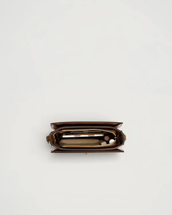 THE MIRA SHOULDER BAG IN - OYSTER CREAM image 5
