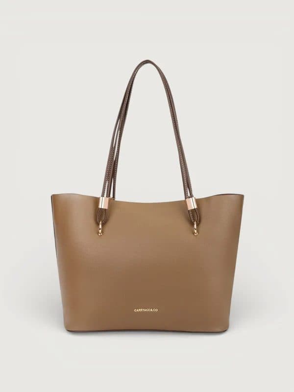 THE NARA TOTE IN - ESPRESSO BROWN image 4